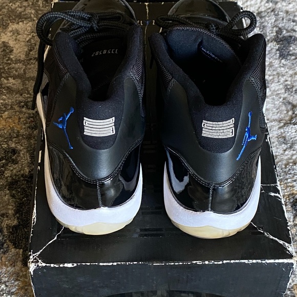 Air Jordan 11 Retro Space Jam 2009 378037-041 Size 12 Black/Varsity Royal-White - Picture 6 of 9